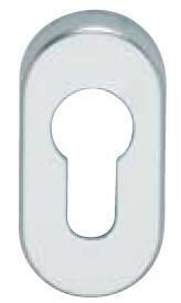 ESCUTCHEON ALUX OVAL D PZ SILVER (pair)