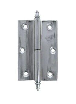 BRASS HINGE AMIG 1007 100x70x3 CHROME PLATED LEFT