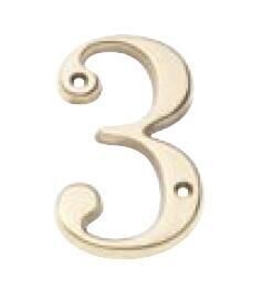 DOOR NUMBER AMIG 1 BRASS (50mm)