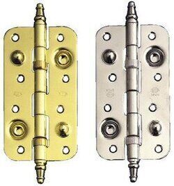 SECURITY HINGE AMIG 568 WITH BALL BEARINGS 150x80x3 BRASS PLATED VARNISHED
