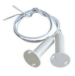 UKSEKONTAKT ABLOY EA503 (Puitustele) d=9,5mm, Cap=9mm (NO/NC; 30V AC/DC, 0,25A; 3Wmax), 3 juhet, Valge