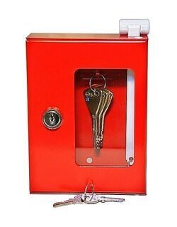 EMERGENCY EXIT KEY CONTROL CABINET (with a hammer)