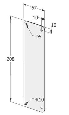 COVER PLATE ASSA 565 SS (BLIND)