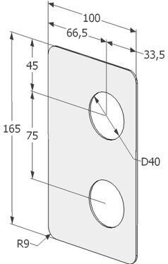 KÜLJEKATTEPLAAT ABLOY 4190 RT ROOSTEVABA TERAS LAI