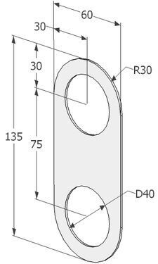 KÜLJEKATTEPLAAT ABLOY 4190 RT ROOSTEVABA TERAS ÜMAR