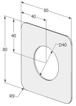 НАКЛАДКА РЕСТАВРАЦИОННАЯ ABLOY 428 ЛАТУНЬ