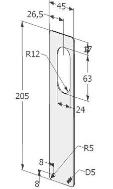 KÜLJEKATTEPLAAT ABLOY LC 302 RT ROOSTEVABA TERAS PAREM (4630)
