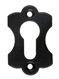 ESCUTCHEON AMIG 12 PZ 60x38x3,5mm MATT BLACK EPOXY