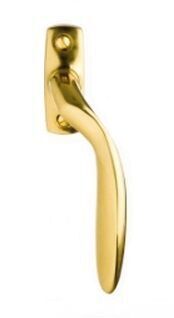 WINDOW HANDLE ASSA 1956 POLISHED BRASS, LEFT (spindle 7mm)