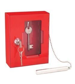EMERGENCY EXIT KEY CONTROL CABINET STERLING 120x150x40mm, with a hammer