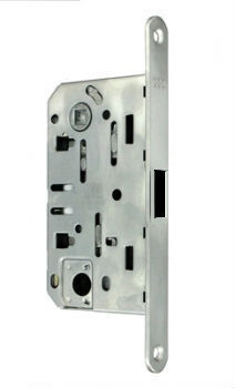 MAGNETIC DOOR LOCK AGB 4102 WC 96/35mm SATIN CHROME PLATED