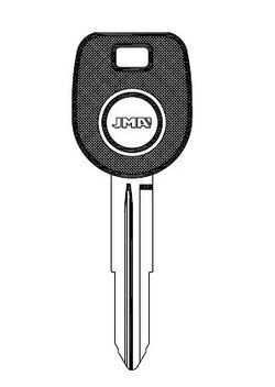 MITSUBISHI CAR KEY BLANK WITH IMMOBILIZER CHIP HOLE