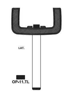 OPEL CAR KEY BLANK BLADE