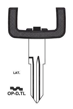 OPEL CAR KEY BLANK BLADE