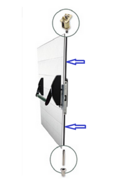 FIRE DOOR COUNTER LOCK TESA CF32 VERTICAL RODS (UPPER AND LOWER)