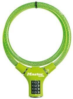 RATTALUKK MASTER LOCK KOODIGA (terastrossi pikkus 900mm, Ø 12mm) ROHELINE