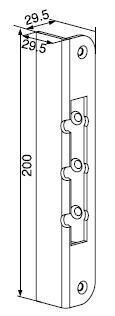 ЗАПОРНАЯ ПЛАНКА ABLOY 4631 ХРОМ