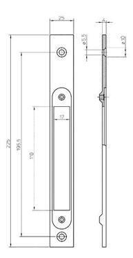 FRONT PLATE CHANGEOVER ABLOY 7694