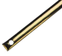 WINDOW HANDLE AMIG LATCH BAR 2/2 BRASS (measures: 14x5x0,7mm; length 2m)