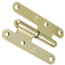 BRASS HINGE AMIG 405 95x52x2,3 SATIN POLISHED YELLOW RIGHT