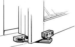 VENTILATION STAY FIX 92 PLASTIC WHITE