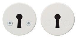 ESCUTCHEON ABLOY 001A FE/WHITE