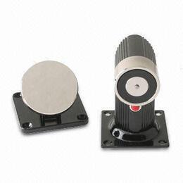 MAGNETIC DOOR HOLDER HEAD 50kg FLOOR MOUNT WITH RELASE BUTTON 12/24VDC+10%