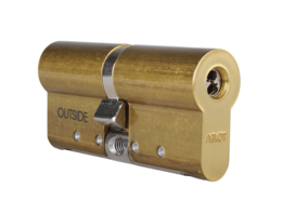 EURO PROFILE CYLINDER ABLOY CY322U NOVEL SATIN BRASS (31-31)