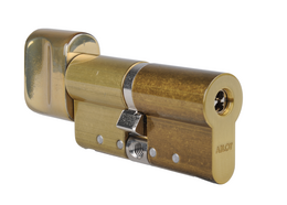 EURO PROFILE THUMB TURN CYLINDER ABLOY CY323U NOVEL SATIN BRASS (31-31)