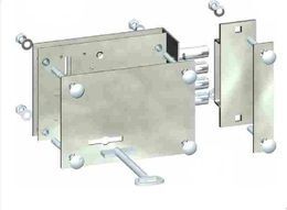 RIM LOCK FOR GARAGE AND GATE DOORS (for left handed doors)