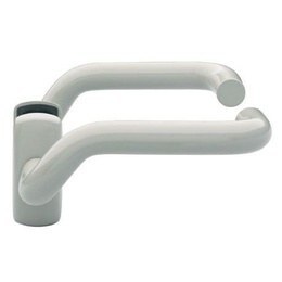 ELBOW HANDLE ABLOY 29/0650 ANTIBACTERIAL ACTIVE BRASS/WHITE (RAL-9010)