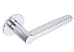 DOOR HANDLE ABLOY 3/007 TUNNE BRASS/CR (spring loaded, 40-60mm door)