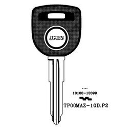 MAZDA CAR KEY BLANK WITH IMMOBILIZER CHIP HOLE