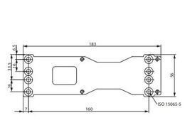 SILE KINNITUSPLAAT ASSA A120 (uksesulgurile DC200/DC300/DC500/DC700)