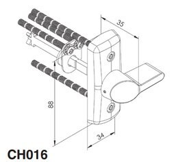 VÄÄNTÖNUPPI ABLOY CH016 SATIINIKROMATTU SETTI (5589)