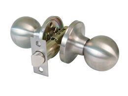 DOOR KNOBSET AMIG 611 PASSAGE, SATIN NICKEL