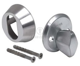 CYLINDER ESCUTCHEON SET ASSA 256 13mm SATIN CHROME