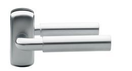 DOOR HANDLE ABLOY PARLAMENT 22/0650 BRASS/SCR (spring loaded, 50-70mm doors)