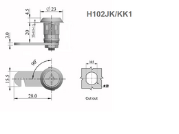MÖÖBLILUKK HEAD LF 102-20 (JK INDIVIDUAAL)