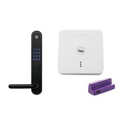 ÄLYLUKKO YALE DOORMAN MUSTA + WIFI MODUULI JA HUBi KIT( ASSA lukko) ÄLYLUKKO YALE DOORMAN MUSTA + WIFI MODUULI JA HUBi KIT( ASSA lukko)