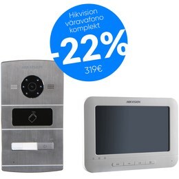VIDEOFONO HIKVISION (KOMPLEKT, ERAMUTELE, 1 NUPUGA, DS-KV8102-IM+DS-KAD606+DS-KH6310-WL) VIDEOFONO HIKVISION (KOMPLEKT, ERAMUTELE, 1 NUPUGA, DS-KV8102-IM+DS-KAD606+DS-KH6310-WL)