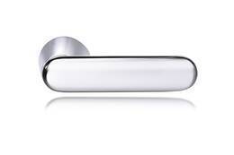 DOOR HANDLE ABLOY DOMUS 12 BRASS/CR (spring loaded, 55-80mm doors)