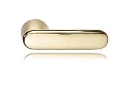 DOOR HANDLE ABLOY DOMUS 12 BRASS/POLISHED (spring loaded, 55-80mm doors)