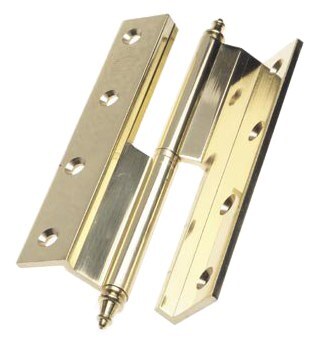 BRASS HINGE AMIG 1207 100x70 LEFT (polished, varnished)  