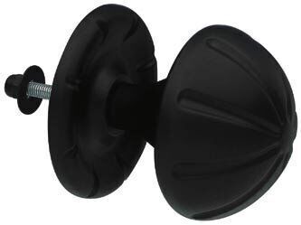 DOOR KNOB AMIG 16 MATT BLACK EPOXY Ø75 mm  