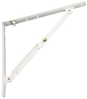 FOLDING SHELF BRACKET AMIG 3 WHITE 200x200mm  