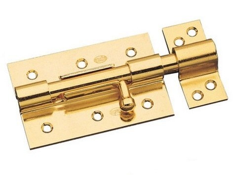 LATCH BOLT AMIG  454/100 NICKEL (lockable with padlock)  