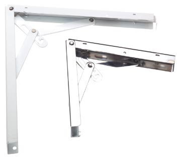 FOLDING SHELF BRACKET AMIG 8 WHITE 200x200mm  