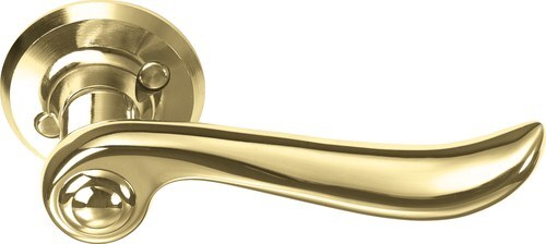 DOOR HANDLE ASSA 6638 BRASS/POLISHED (with spring)  