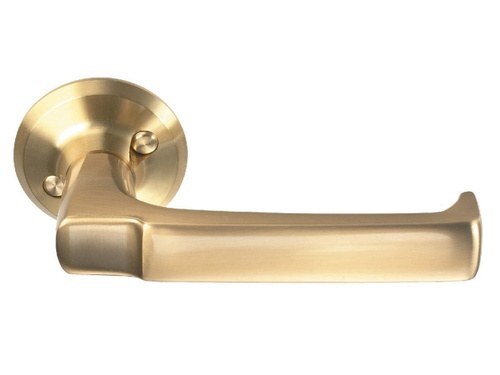 DOOR HANDLE ASSA 6647 BRASS (with spring)  